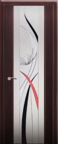 medinės durys su stiklu